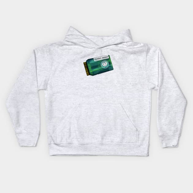 Green Chip Kids Hoodie by variable